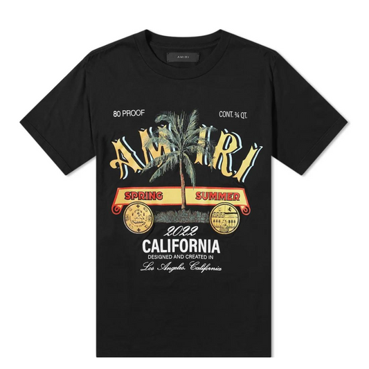 AMIRI RUM LABEL TEE BLACK