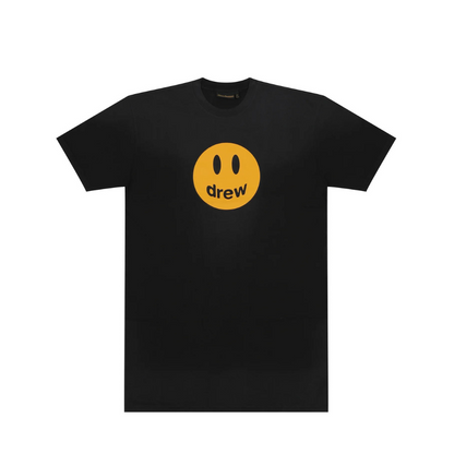 Drew House Mascot - Black Distress Smiling Face Short Sleeve T-shirt Unisex