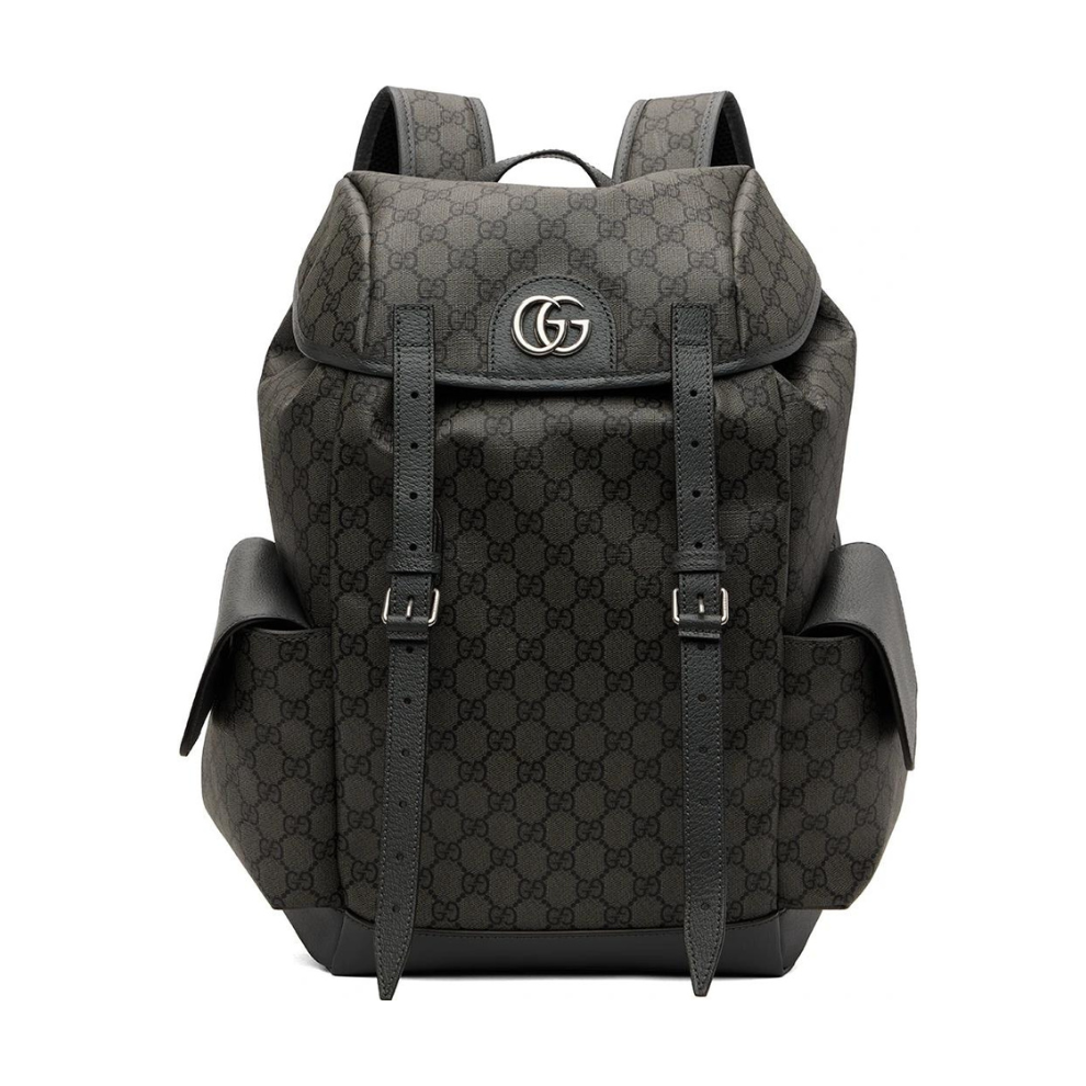 GUCCI Gray Medium Ophidia Backpack