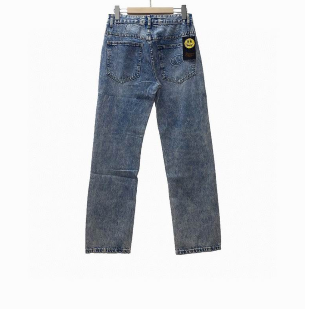 DREW HOUSE Indigo Patchwork Jeans