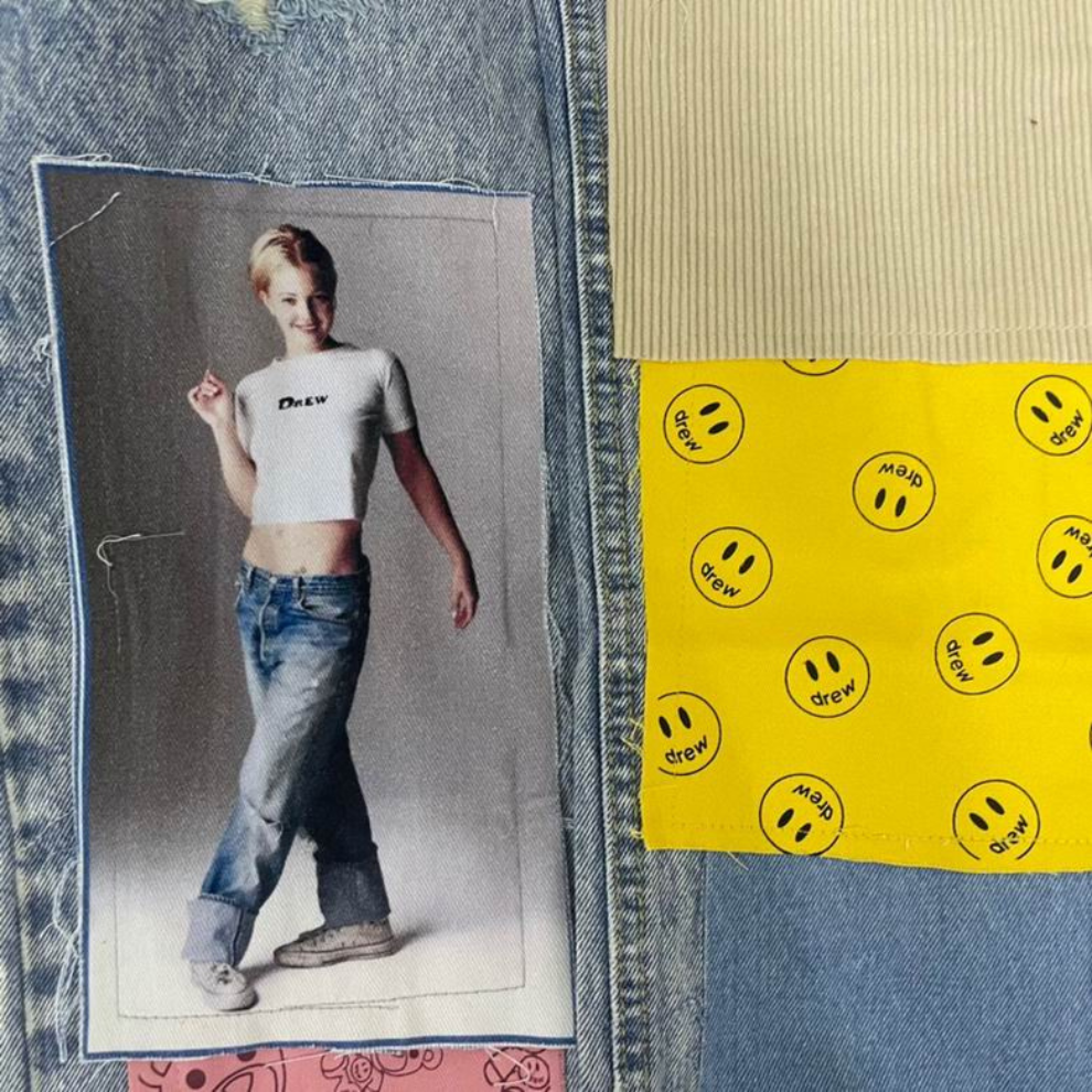 DREW HOUSE Indigo Patchwork Jeans