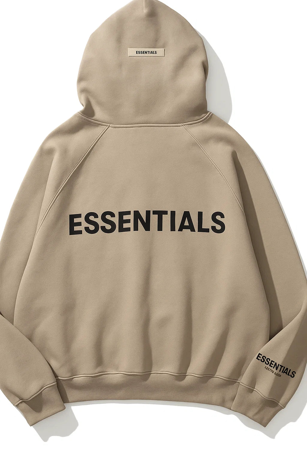 ESSENTIALS LOGO-PRINT HOODIE