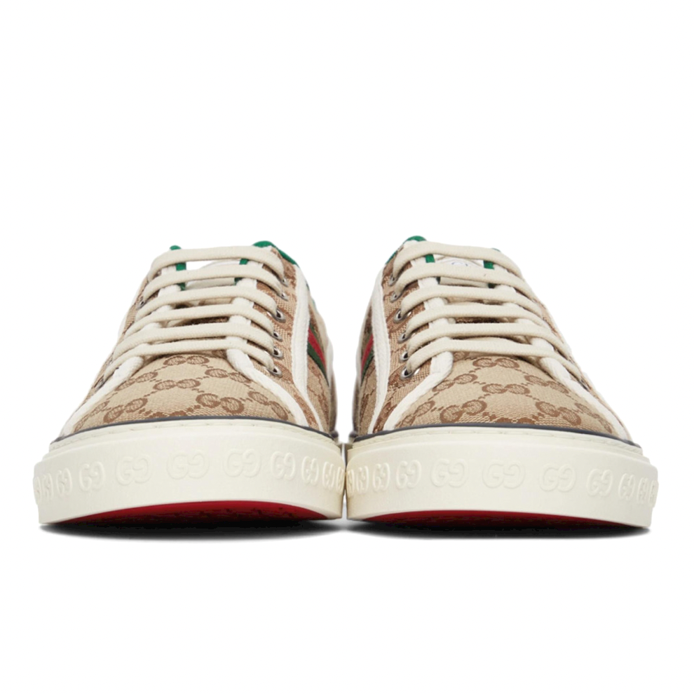 GUCCI Beige GG 'Gucci Tennis 1977' Sneakers