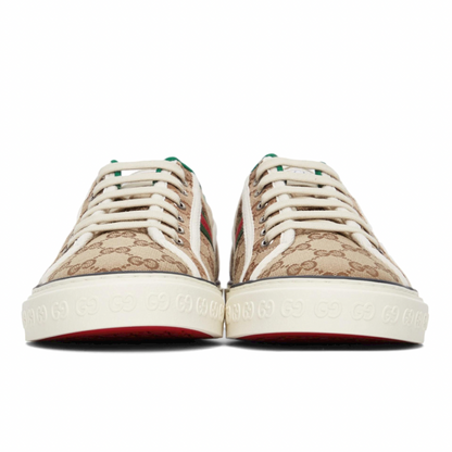 GUCCI Beige GG 'Gucci Tennis 1977' Sneakers