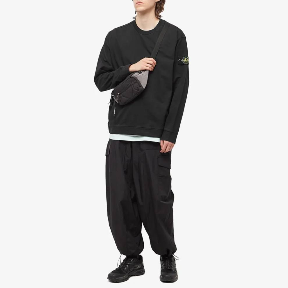 STONE ISLAND LIGHTWEIGHT CREW SWEAT BLACK