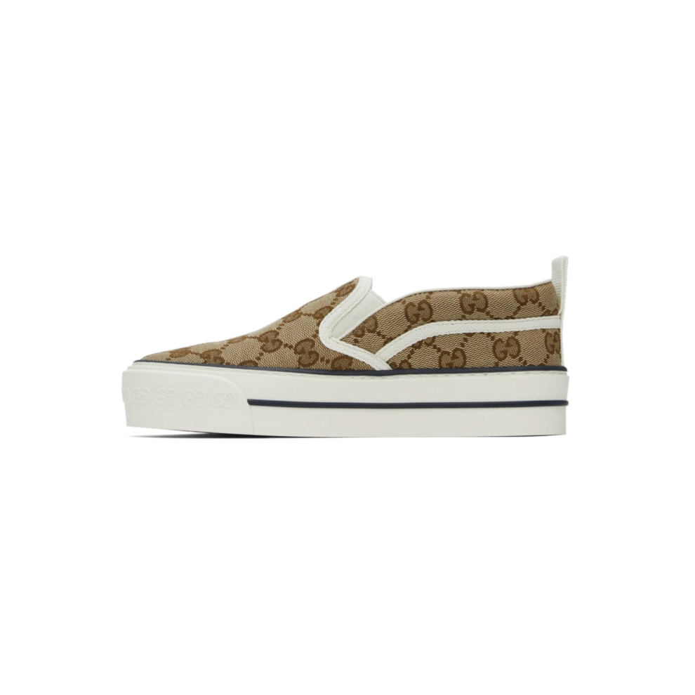Beige 'Gucci Tennis 1977' Slip-On Sneakers