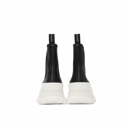 ALEXANDER MCQUEEN Black Tread Slick Chelsea Boots