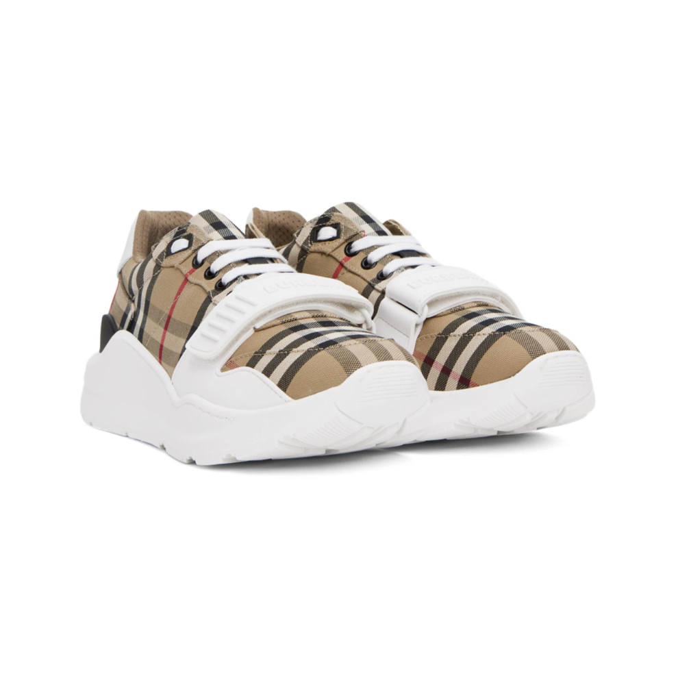 BURBERRY Beige Vintage Check Sneakers