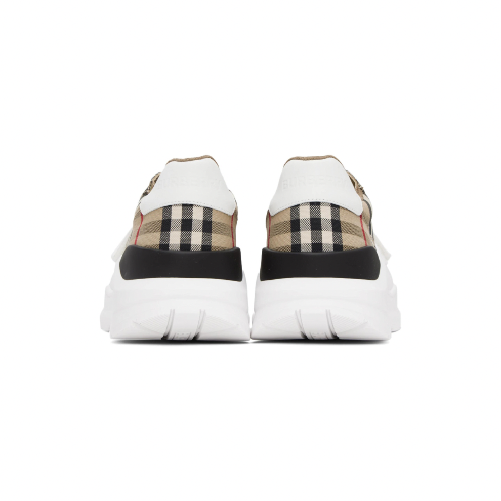 BURBERRY Beige Vintage Check Sneakers