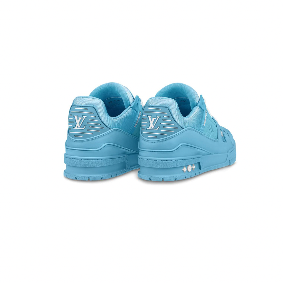 LOUIS VUITTON LV TRAINER BLUE LEATHER SNEAKER