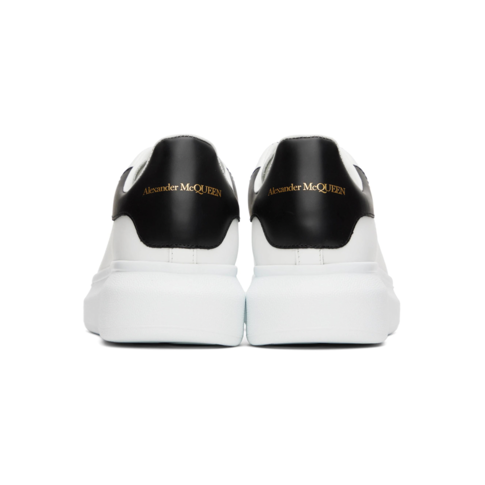 ALEXANDER MCQUEEN White & Black Oversized Sneakers