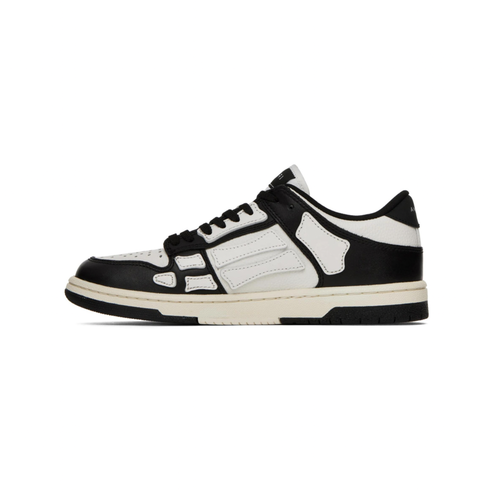 AMIRI Black & White Skel Low Sneakers