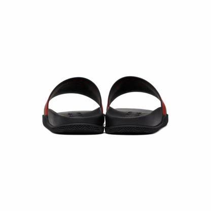 GUCCI Black Interlocking G Slip-On Sandals