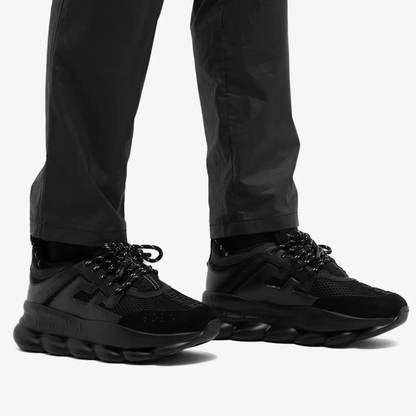 VERSACE CHAIN REACTION SNEAKERS BLACK