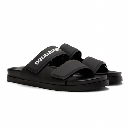DSQUARED2 Black Logo Sandals