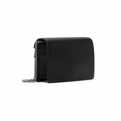 GUCCI Black Super Mini Dionysus Chain Bag