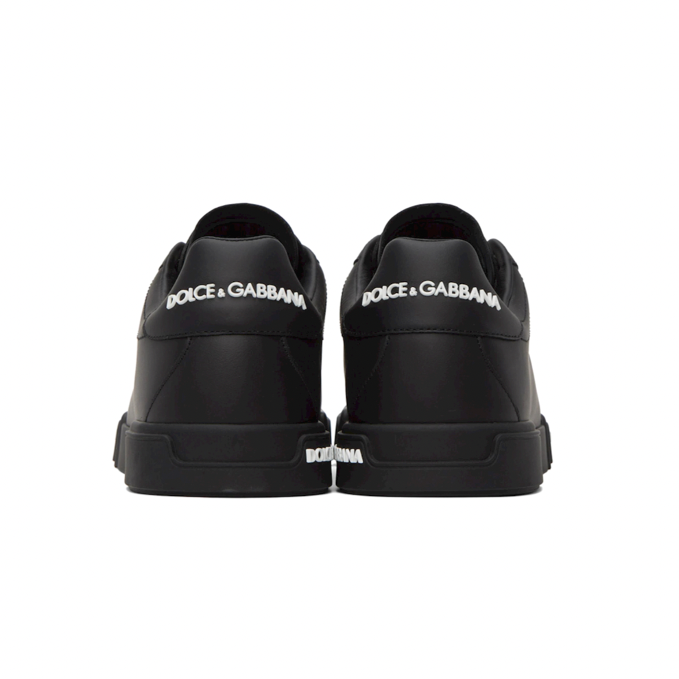 DOLCE & GABBANA Black Portofino Sneakers