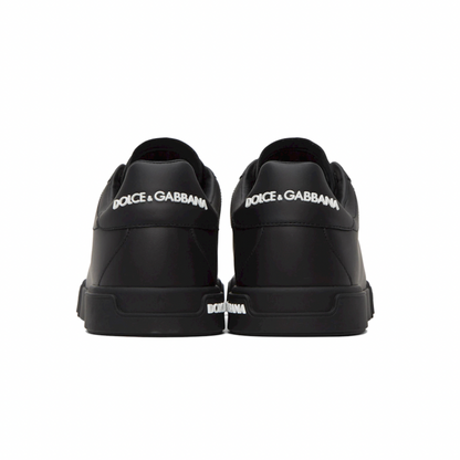 DOLCE & GABBANA Black Portofino Sneakers