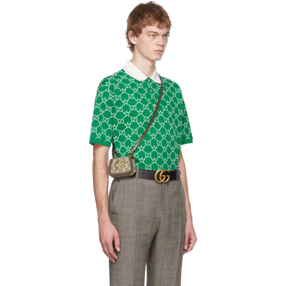 GUCCI Green GG Polo