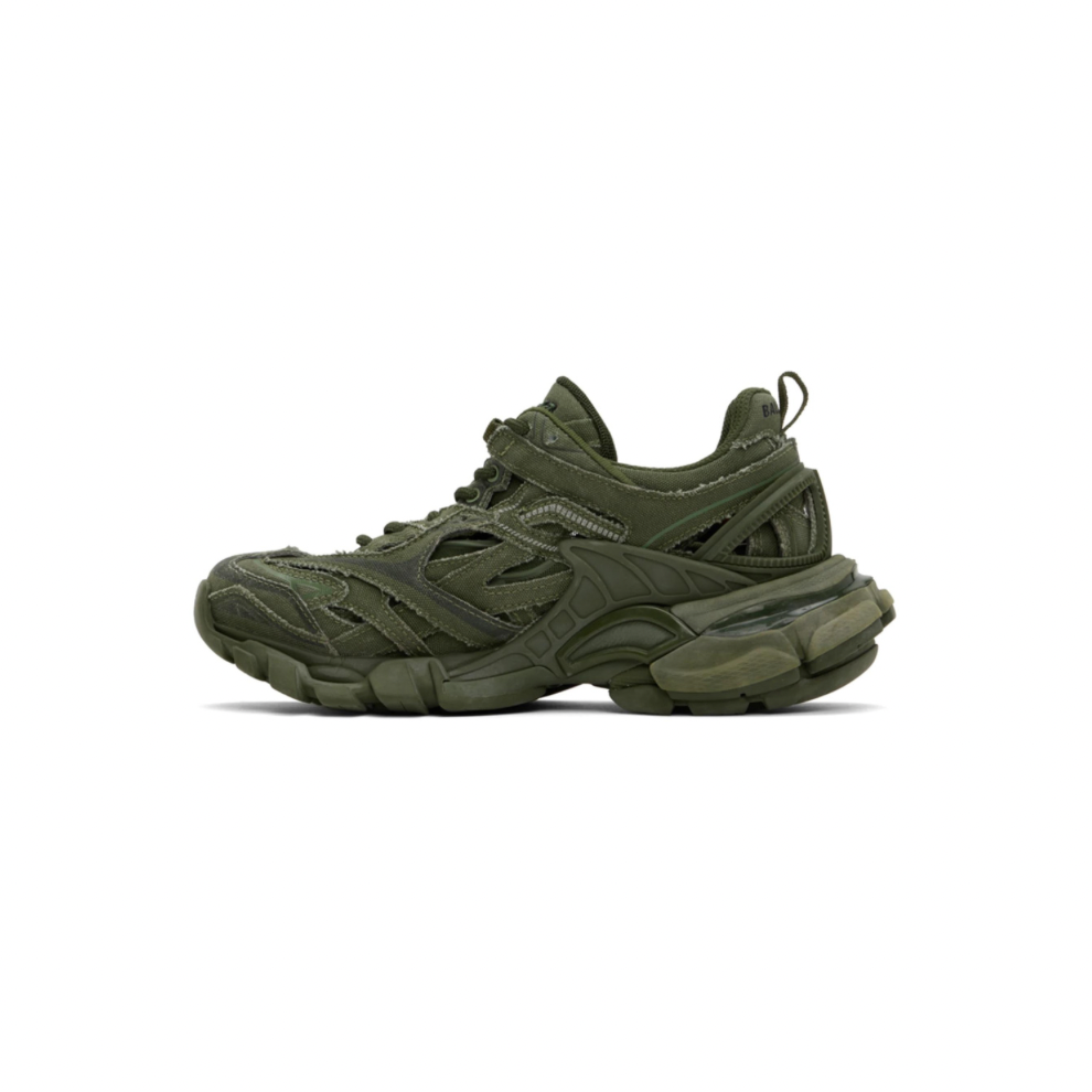 BALENCIAGA Green Track 2.0 Open Sneakers