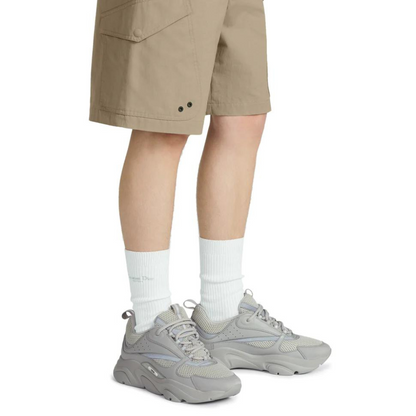 DIOR B22 GREY CALFSKIN TRAINER