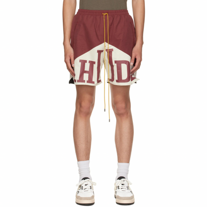 RHUDE Burgundy Yachting Shorts