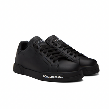 DOLCE & GABBANA Black Portofino Sneakers