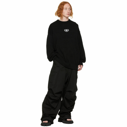 BALENCIAGA Black BB Paris Icon Sweater