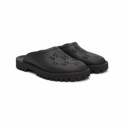 GUCCI Black GG Slippers