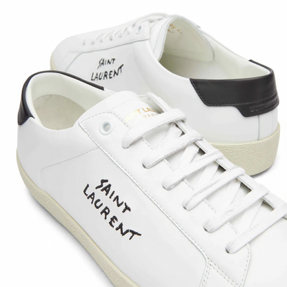 SAINT LAURENT SL-06 COURT SIGNATURE SNEAKER WHITE