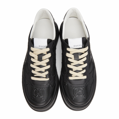 GUCCI Black GG Embossed Sneakers
