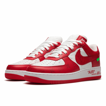 NIKE LOUIS VUITTON AIR FORCE 1 LOW "Virgil Abloh - White/Red"