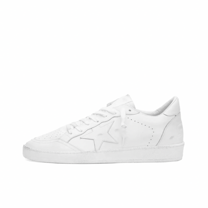 GOLDEN GOOSE BALL STAR LEATHER SNEAKER OPTIC WHITE