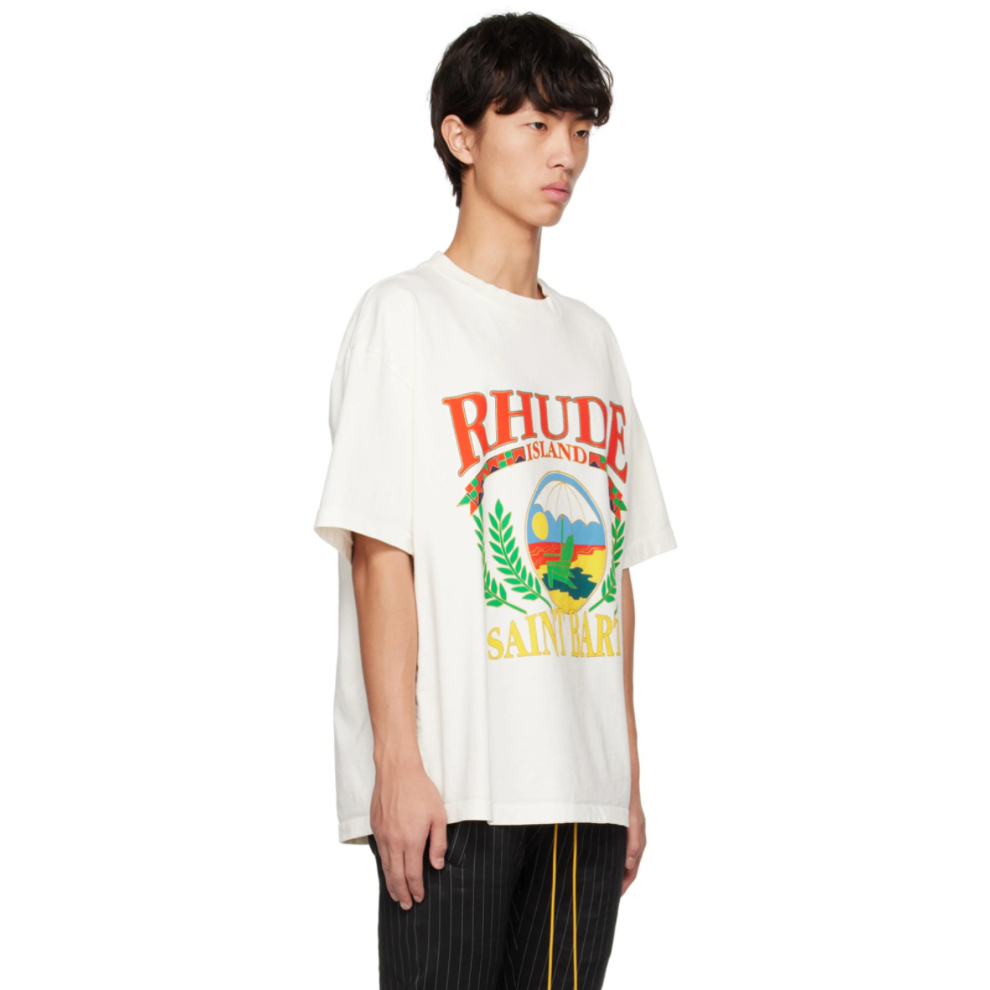 RHUDE White Beach Chair T-Shirt