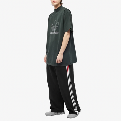 BALENCIAGA X ADIDAS TEE CYPRESS GREEN & WHITE