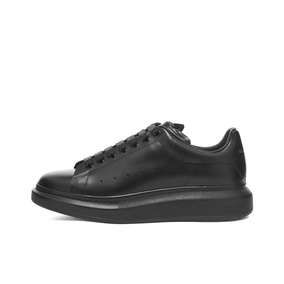 ALEXANDER MCQUEEN WEDGE SOLE SNEAKER TRIPLE BLACK