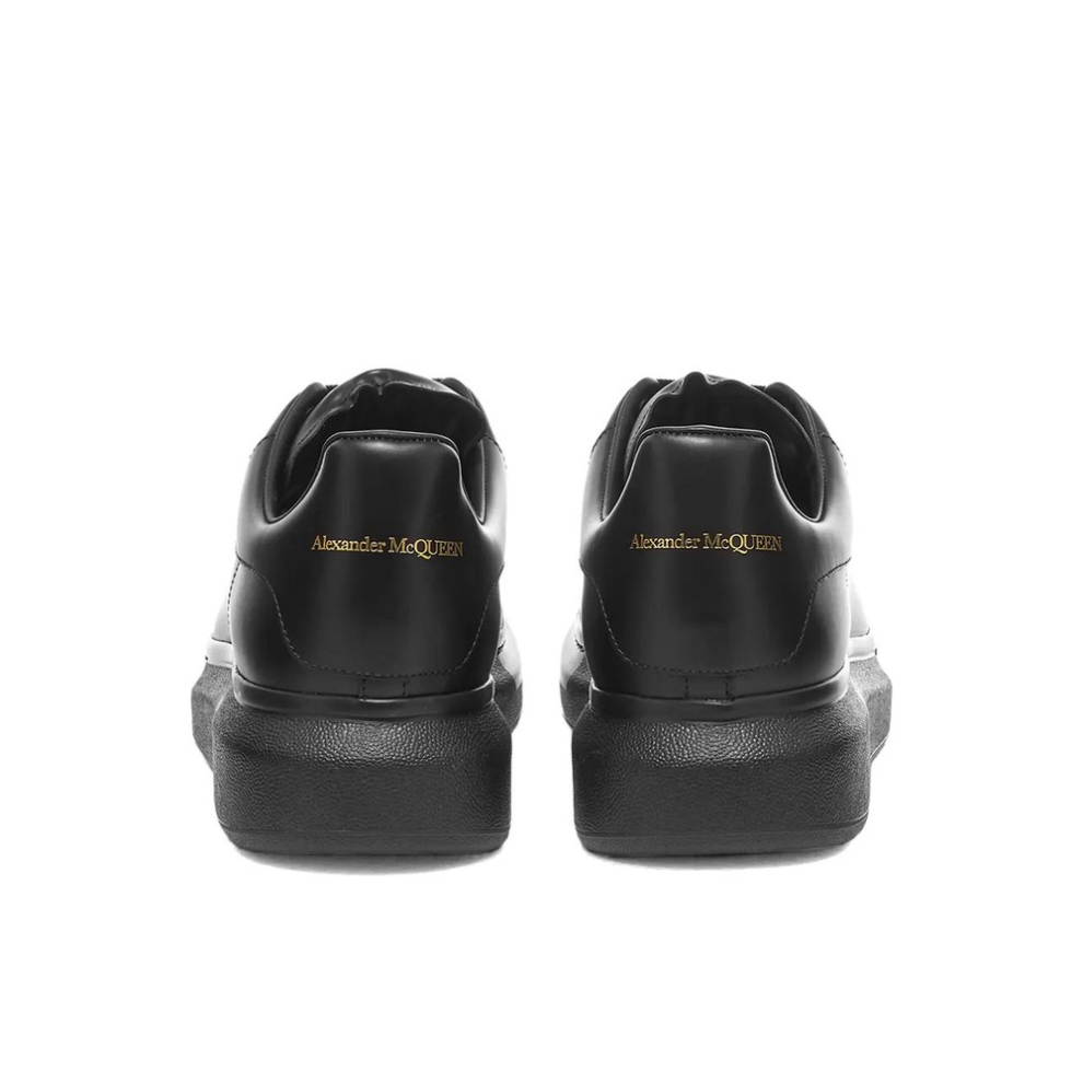 ALEXANDER MCQUEEN WEDGE SOLE SNEAKER TRIPLE BLACK