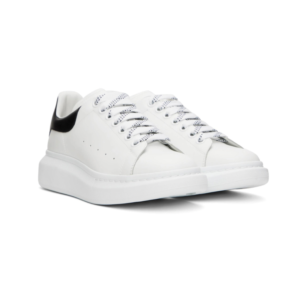 ALEXANDER MCQUEEN White & Black Oversized Sneakers