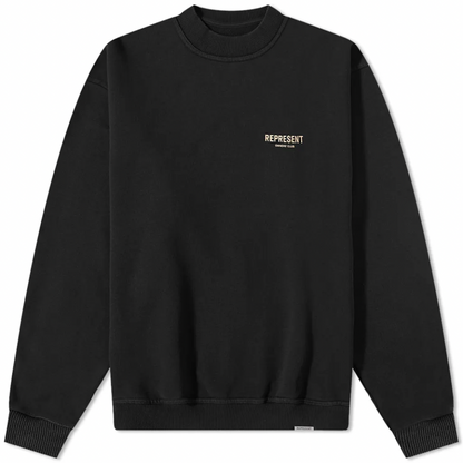 REPRESENT OWNERS CLUB CREW SWEAT OFF BLACK