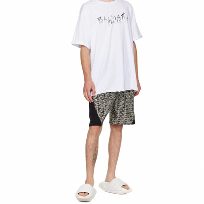 BALMAIN White Puffy B-IT Sandals
