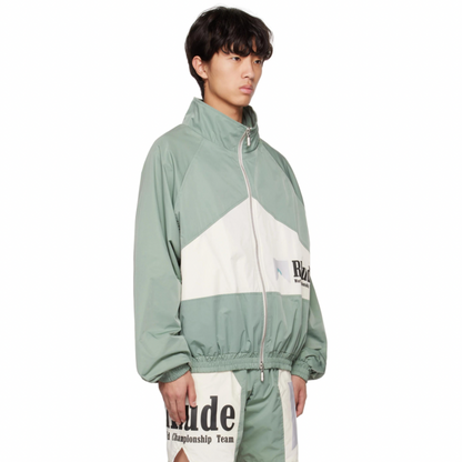 RHUDE Blue & Off-White Senna Flight Jacket