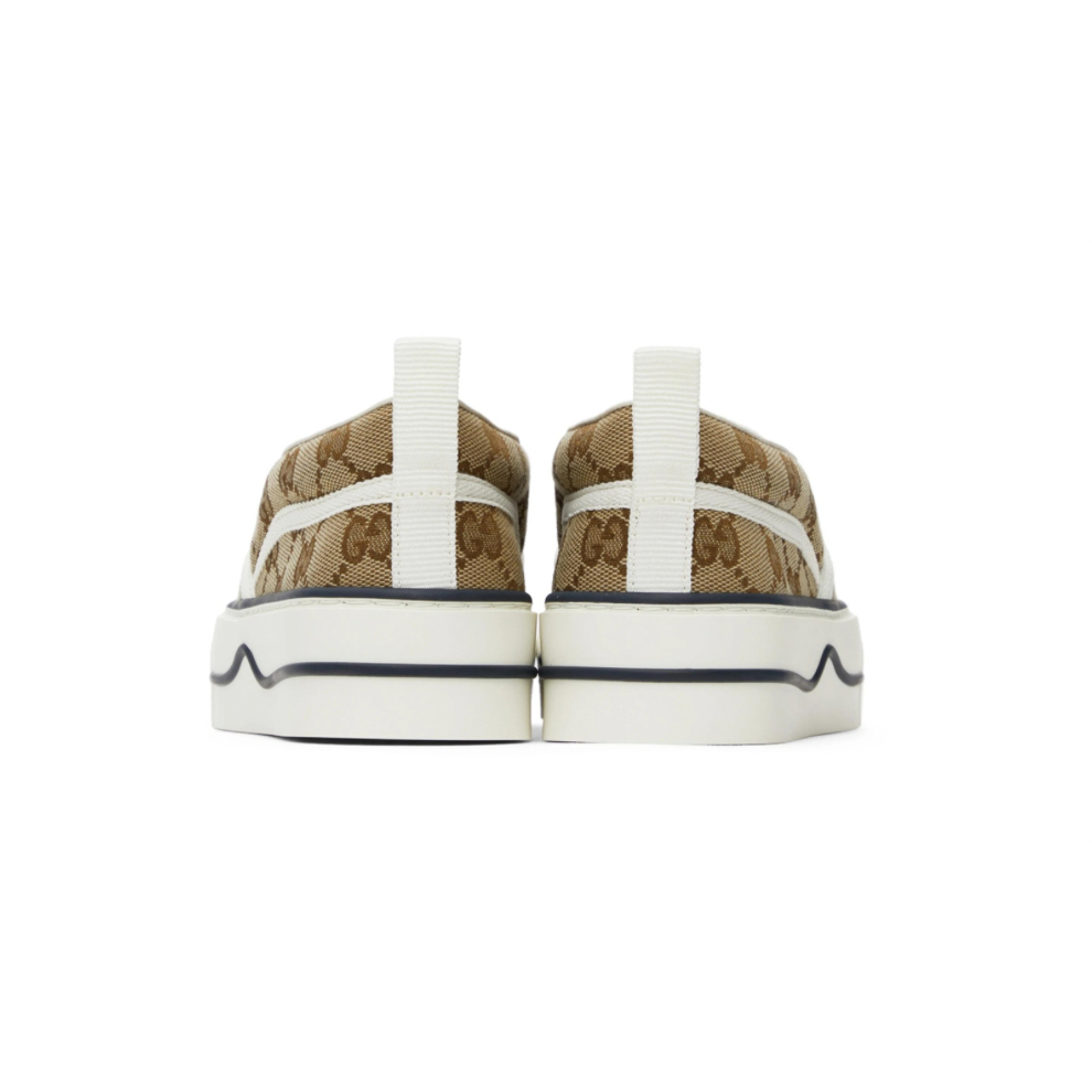 Beige 'Gucci Tennis 1977' Slip-On Sneakers
