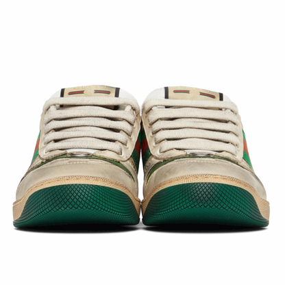 GUCCI Beige Screener GG Sneakers