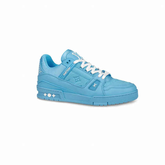 LOUIS VUITTON LV TRAINER BLUE LEATHER SNEAKER