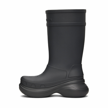 BALENCIAGA Gray Crocs Edition Boots