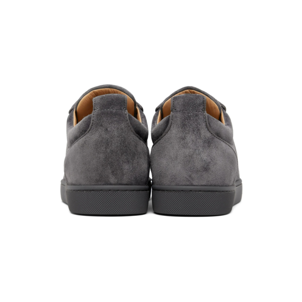 CHRISTIAN LOUBOUTIN Gray Louis Junior Spikes Orlato Low-Top Sneakers