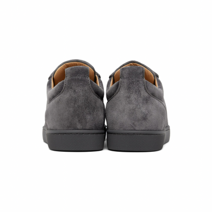 CHRISTIAN LOUBOUTIN Gray Louis Junior Spikes Orlato Low-Top Sneakers