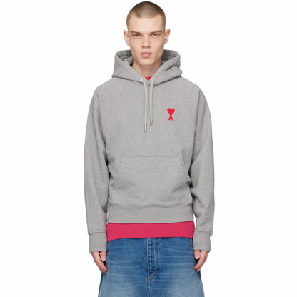 AMI ALEXANDRE MATTIUSSI Gray Ami de Cœur Hoodie