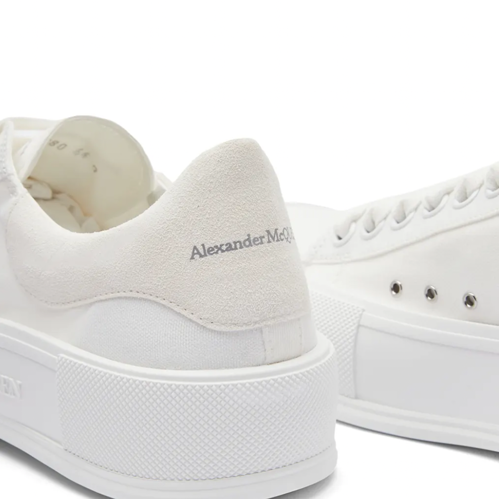 ALEXANDER MCQUEEN PLIMSOLE SNEAKER WHITE
