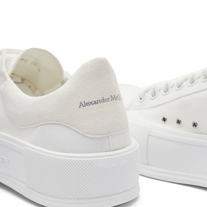 ALEXANDER MCQUEEN PLIMSOLE SNEAKER WHITE